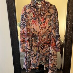 Jaipur Multicolor Paisley Ruffle Top